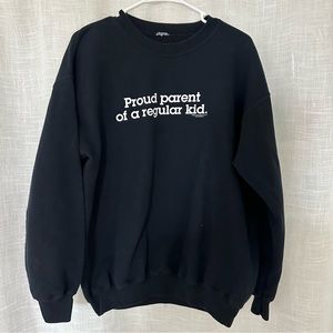 Y2K graphic crew neck